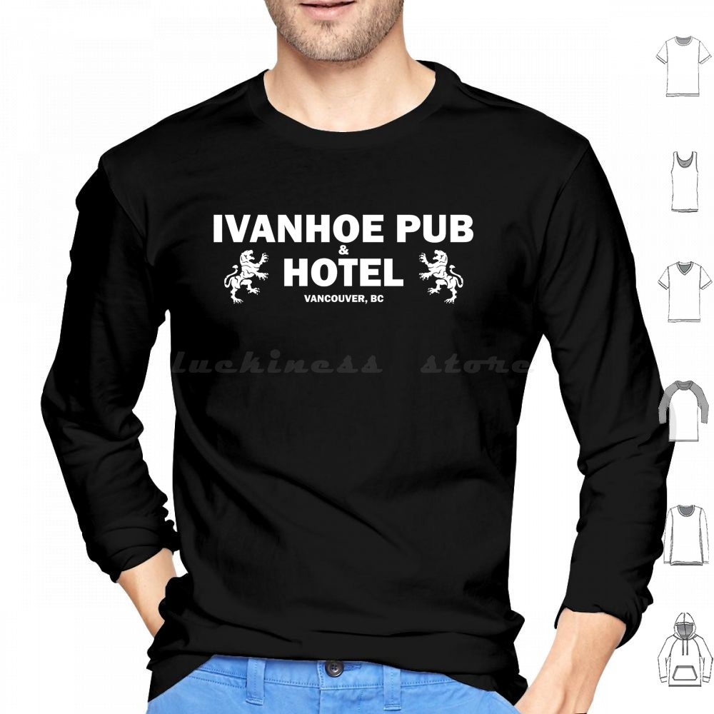 Wine Beer Pub - Ivanhoe Pub-Beyaz Siyah Üstlü Kapüşonlular Uzun