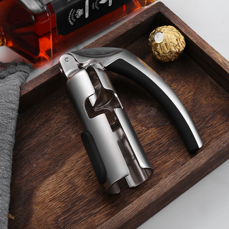 Cork Screw Lever - Profesyonel Çinko Alaşımlı Yarı Otomatik Şarap