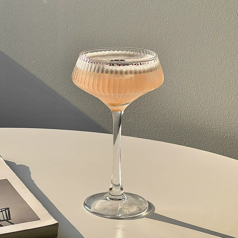 Champagne Flute Pair - 200 ml Şeffaf Çizgili Cam 2026