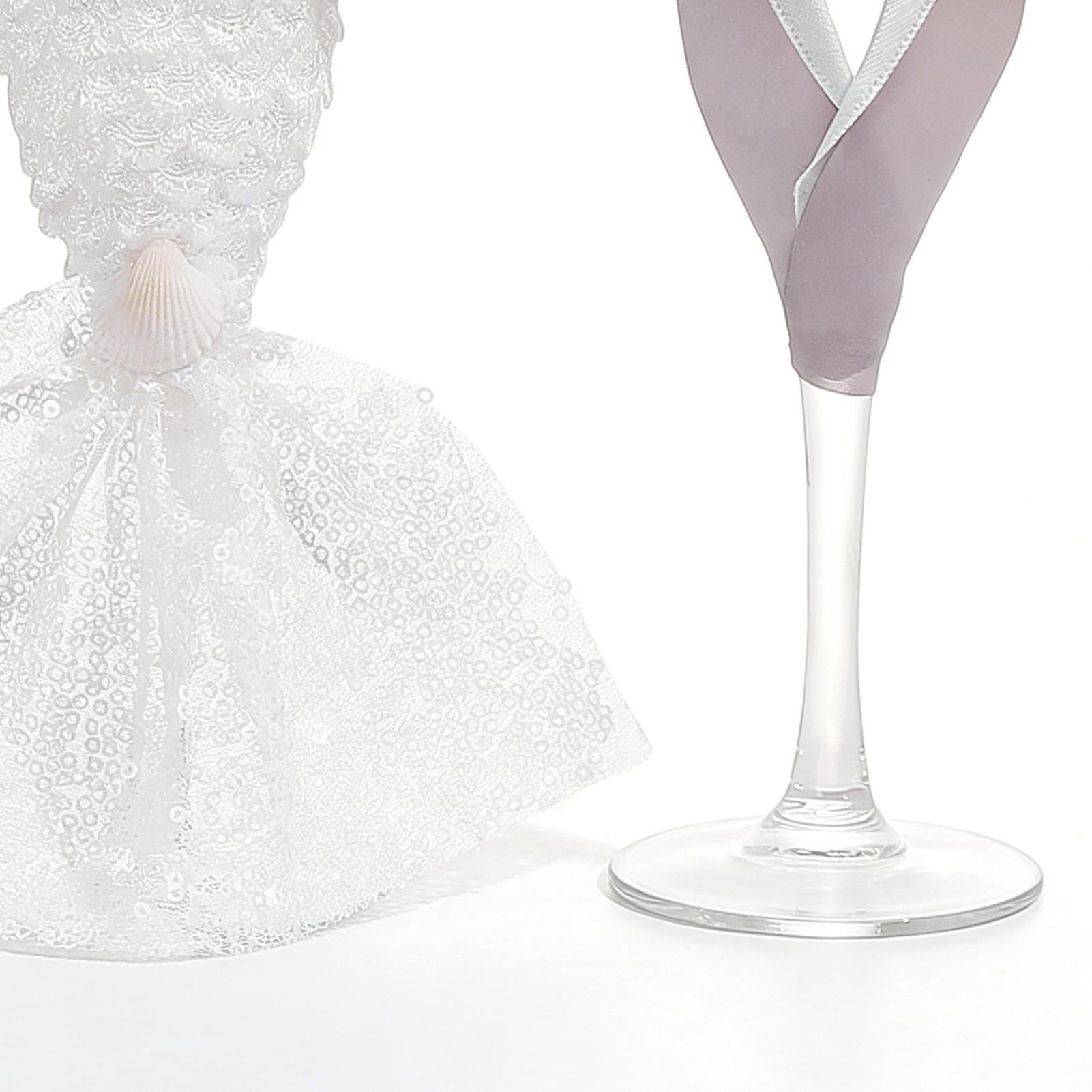 Champagne Flute Pair - Gelin ve Damat Bardakları 1 Çift