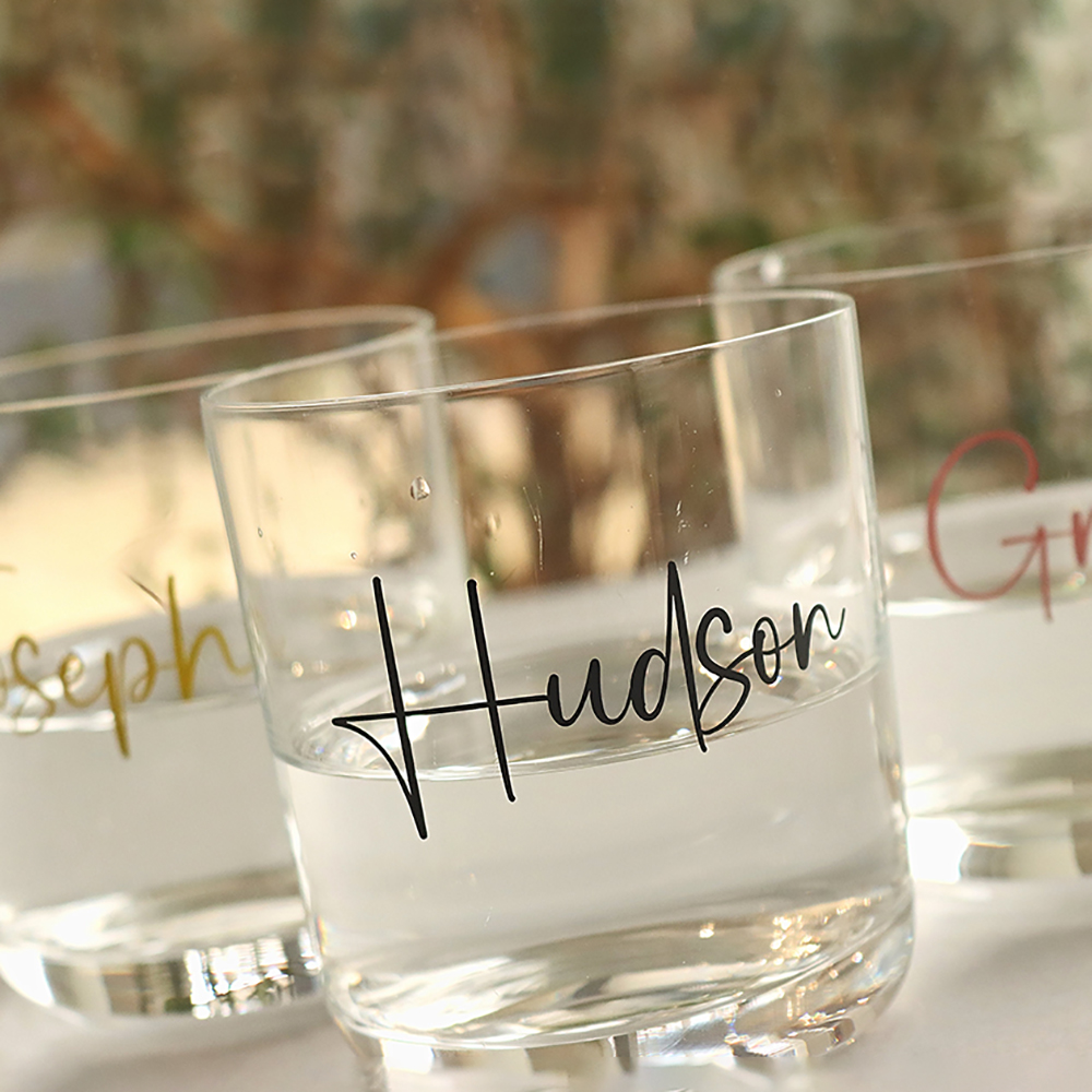 Champagne Flute Pair - Kişiselleştirilmiş Düğün Gelin Parti Cam Vinil