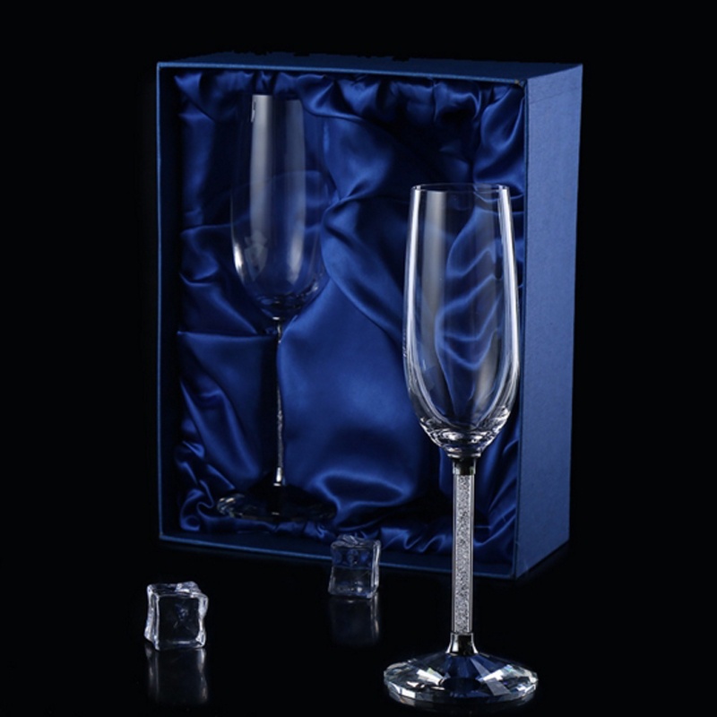 Champagne Flute Pair - Yaratıcı düğün cam şarap kadehi benzersiz
