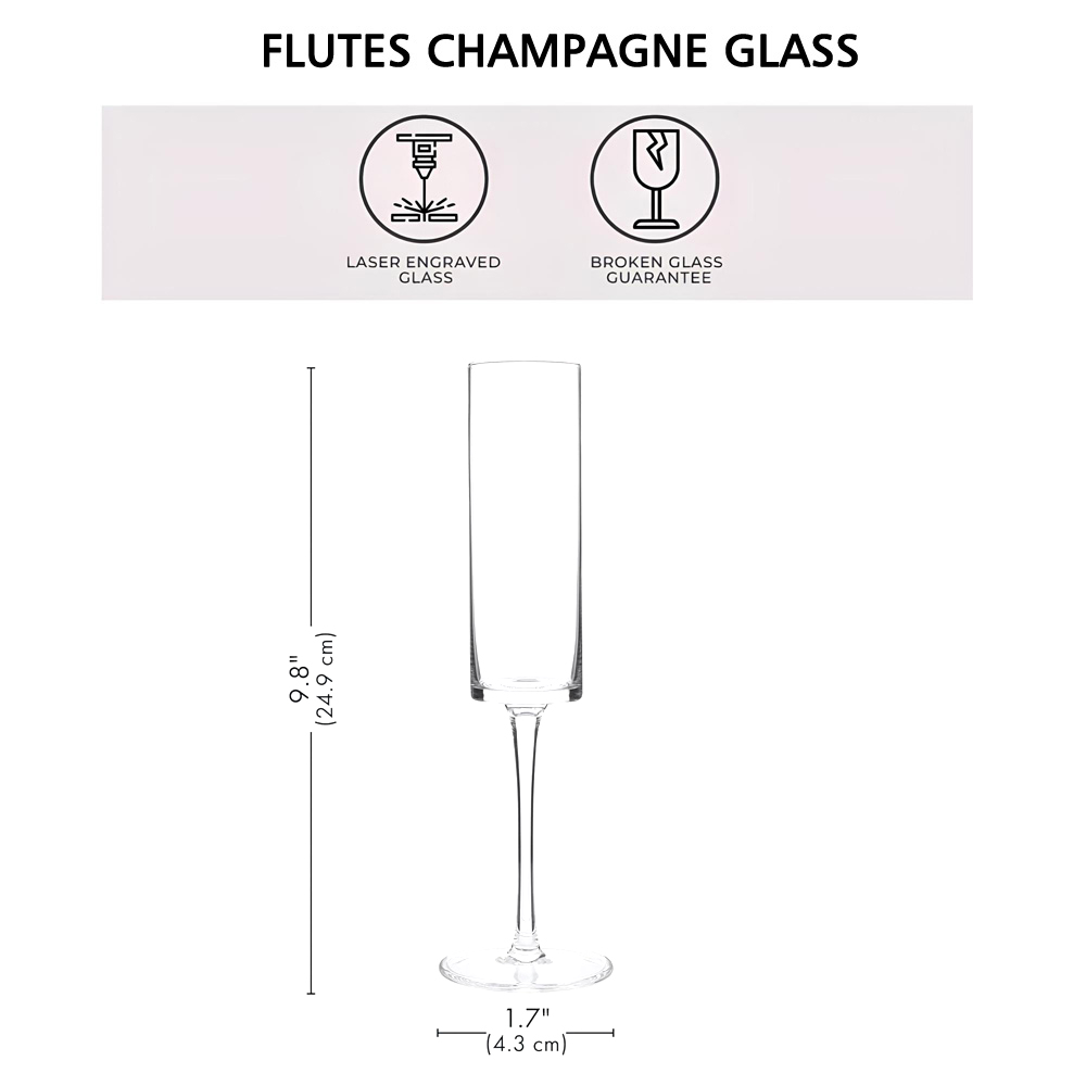 2PCS Kişiselleştirilmiş Şampan - Champagne Flute Pair incelemesi ve fiyatı