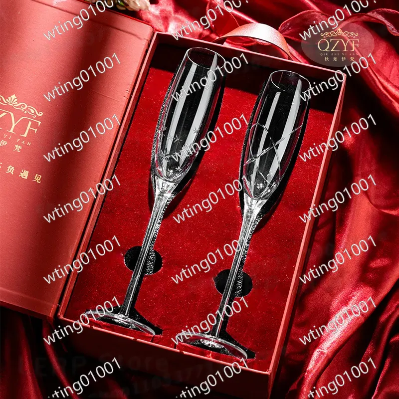 QZYF Qiuzhi Yifan El Oyması Kr - Champagne Flute Pair incelemesi ve fiyatı