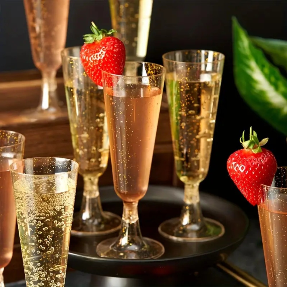 10 adet Şeffaf Plastik Şampany - Champagne Flute Pair incelemesi ve fiyatı