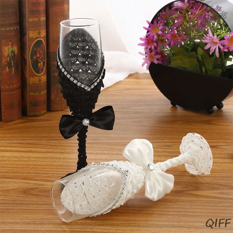 1 çift el yapımı düğün elbises - Champagne Flute Pair incelemesi ve fiyatı