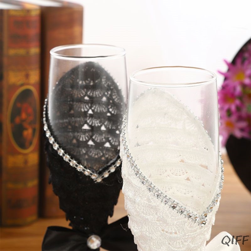 1 çift el yapımı düğün elbises - Champagne Flute Pair incelemesi ve fiyatı