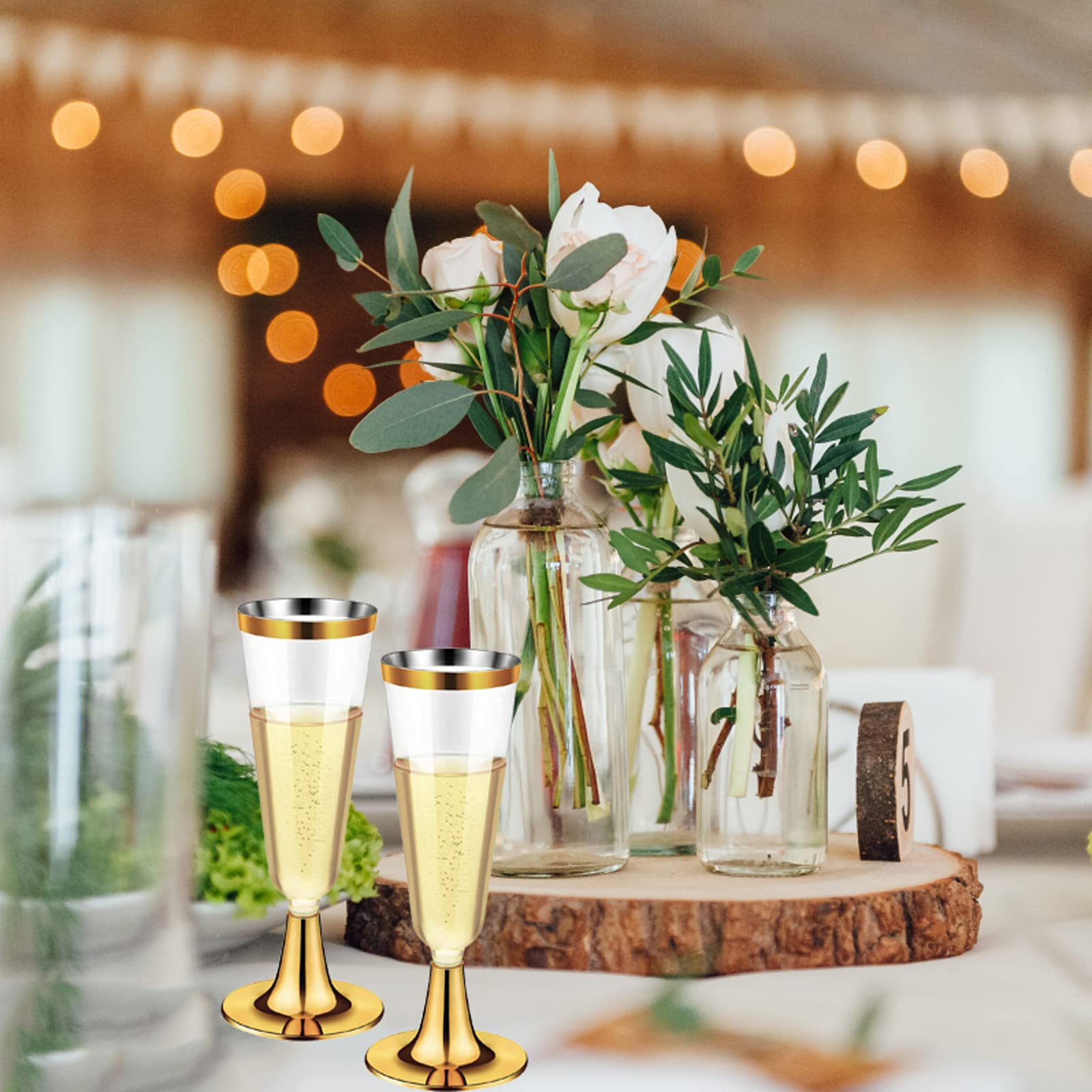 50 adet 5 OZ Tek Kullanımlık Ş - Champagne Flute Pair incelemesi ve fiyatı