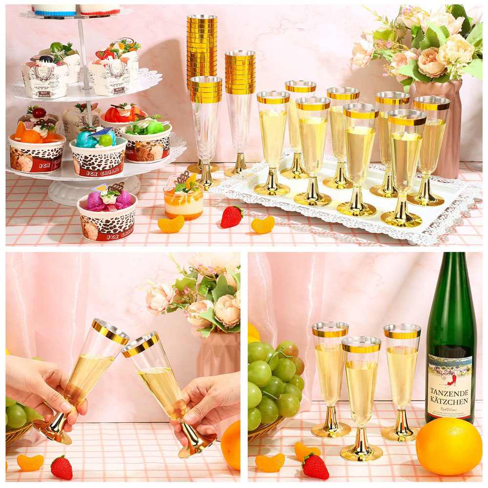 50 adet 5 OZ Tek Kullanımlık Ş - Champagne Flute Pair incelemesi ve fiyatı