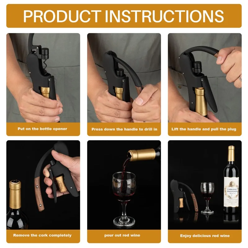 Gooseneck Şarap Açacağı-Manuel - Cork Screw Lever incelemesi ve fiyatı