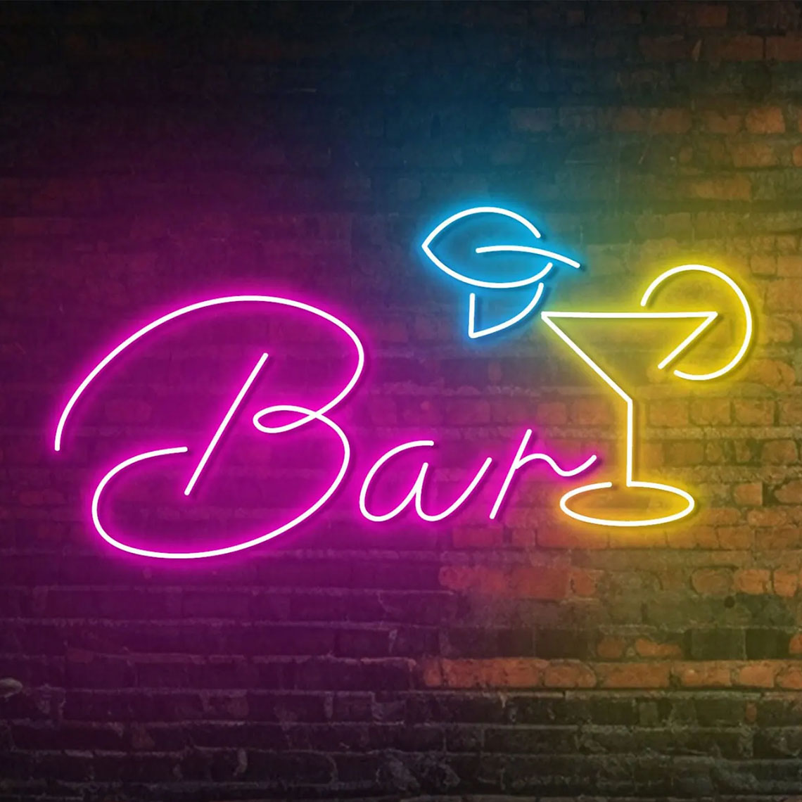 Açık Bar Neon burcu kokteyl Ba - Wine Beer Pub incelemesi ve fiyatı
