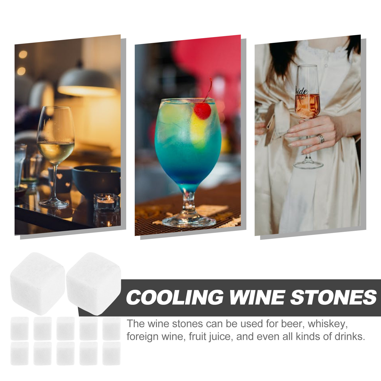 12 Adet Doğal Mermer Viski Taş - Wine Beer Whiskey incelemesi ve fiyatı