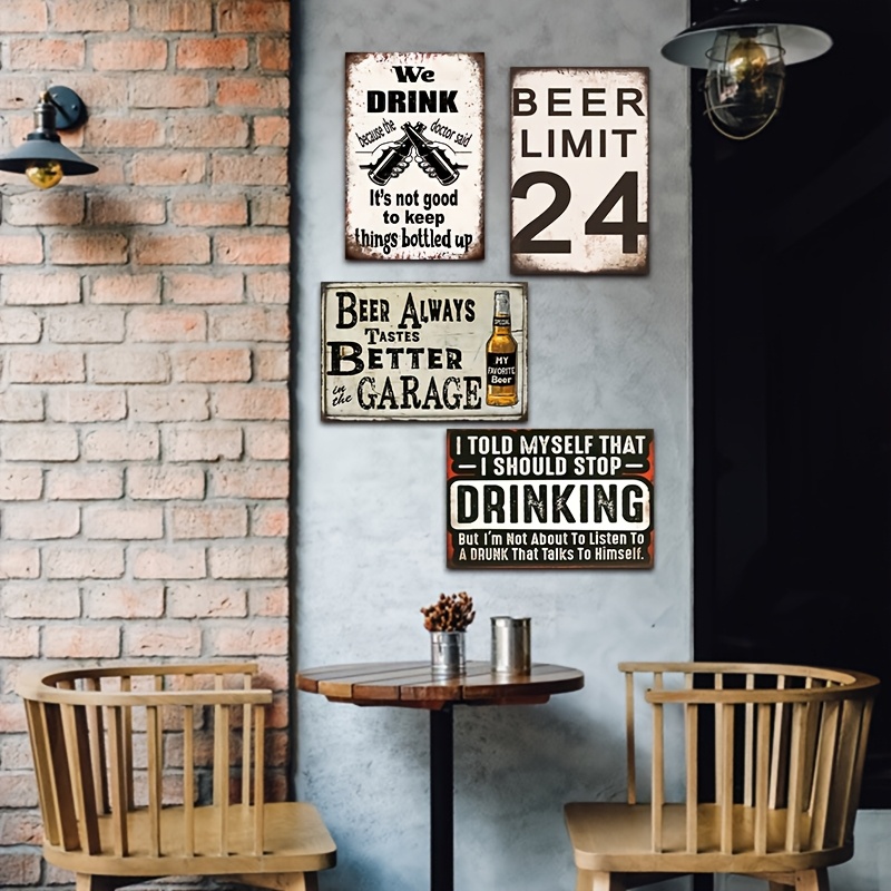 4 adet Vintage Bira ve Şarap M - Wine Beer Pub incelemesi ve fiyatı