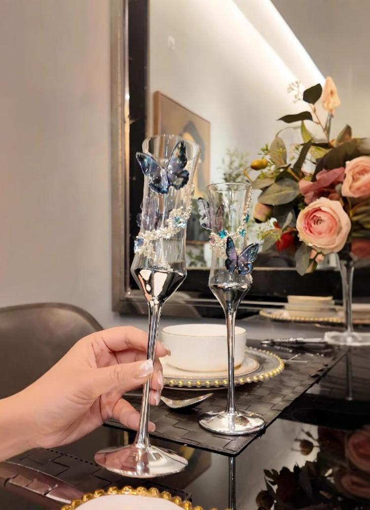 Kelebek Şampanya Kadehi Elektr - Champagne Flute Pair incelemesi ve fiyatı