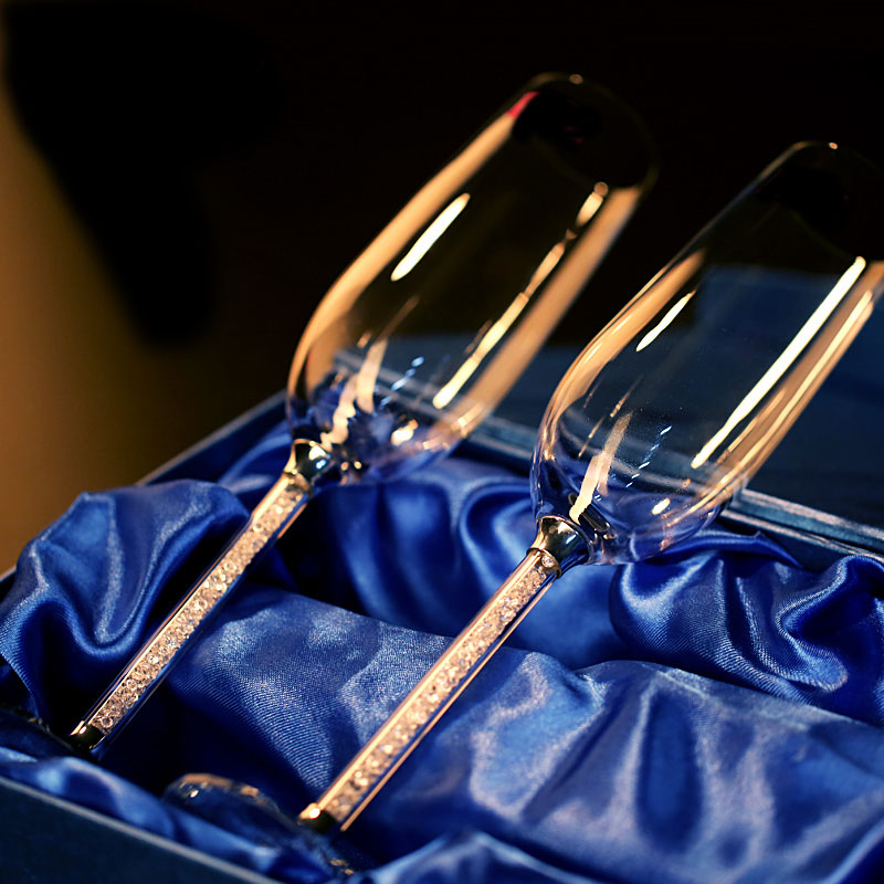 Yaratıcı düğün cam şarap kadeh - Champagne Flute Pair incelemesi ve fiyatı