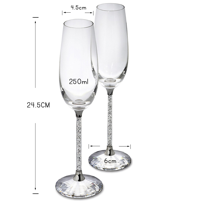 Yaratıcı düğün cam şarap kadeh - Champagne Flute Pair incelemesi ve fiyatı