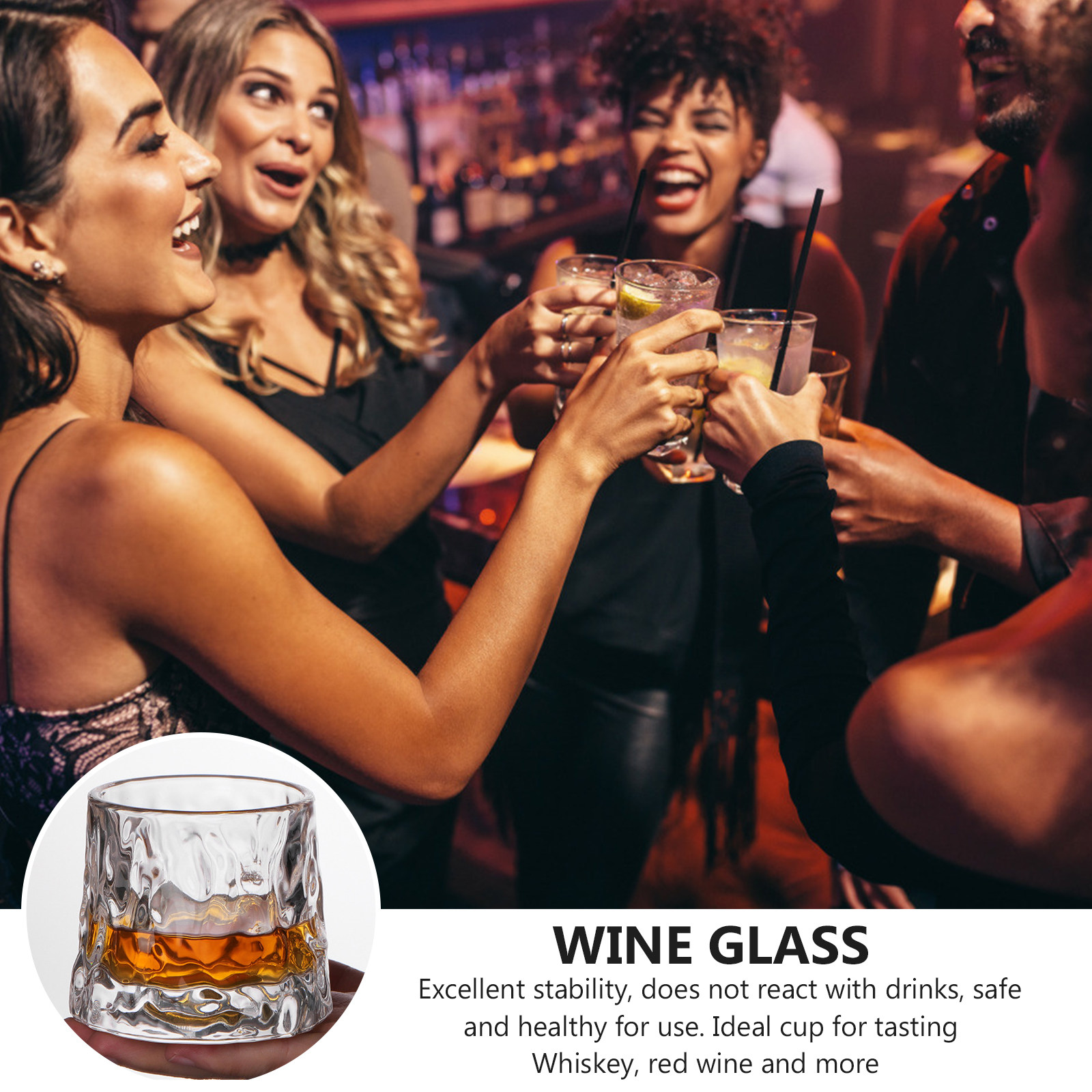 1 adet dövülmüş şarap bardağı  - Wine Beer Whiskey incelemesi ve fiyatı