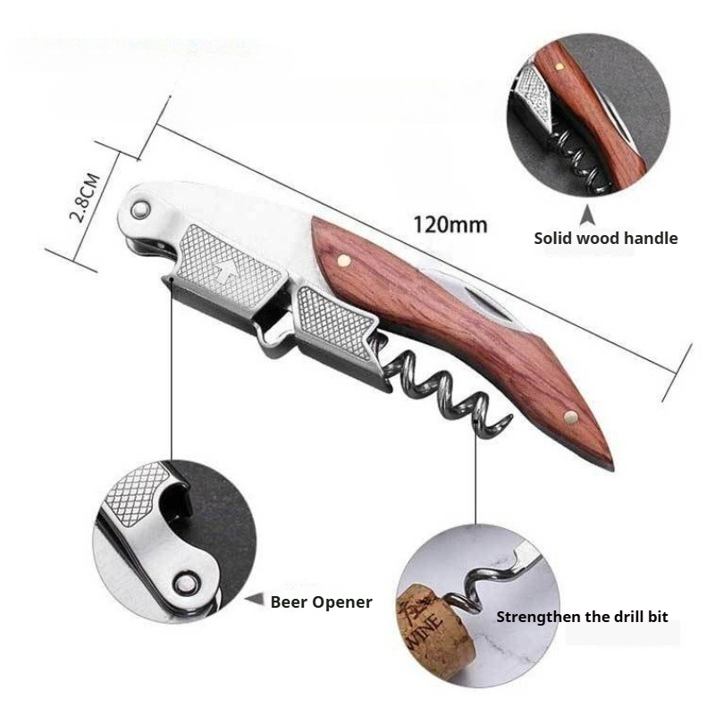 Paslanmaz Çelik ve Ahşap 1 Ade - Cork Screw Lever incelemesi ve fiyatı