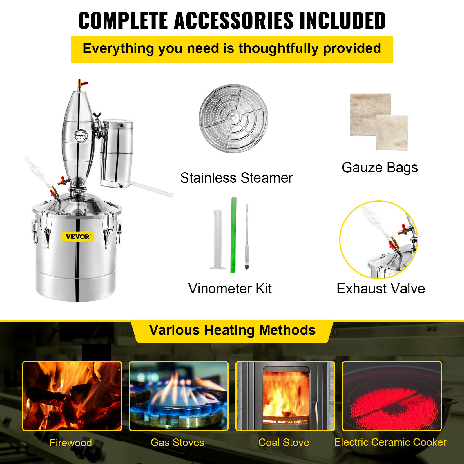 SucceBuy 20L-70L Alkol Damıtma - Wine Beer Pub incelemesi ve fiyatı